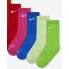 Chausette Bleu/ vert/rose/rouge